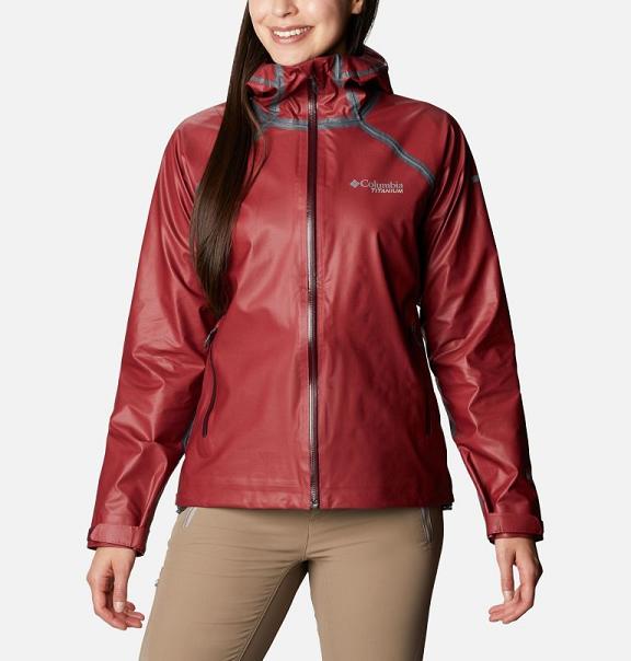 Columbia Womens Rain Jacket Sale UK - OutDry Ex Jackets Red UK-325974